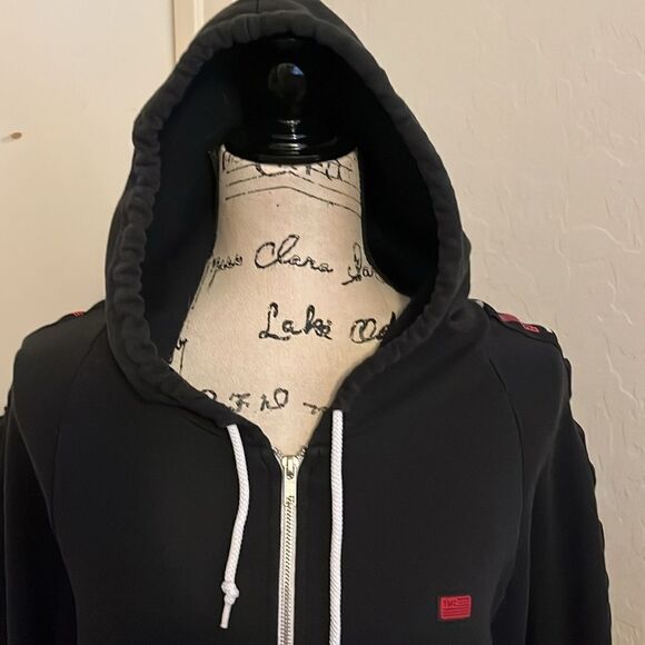 Nipsy Hussle Marathon Black Zipper Closure Hoodie Pockets Sweatshirt Casual - Picture 4 of 12